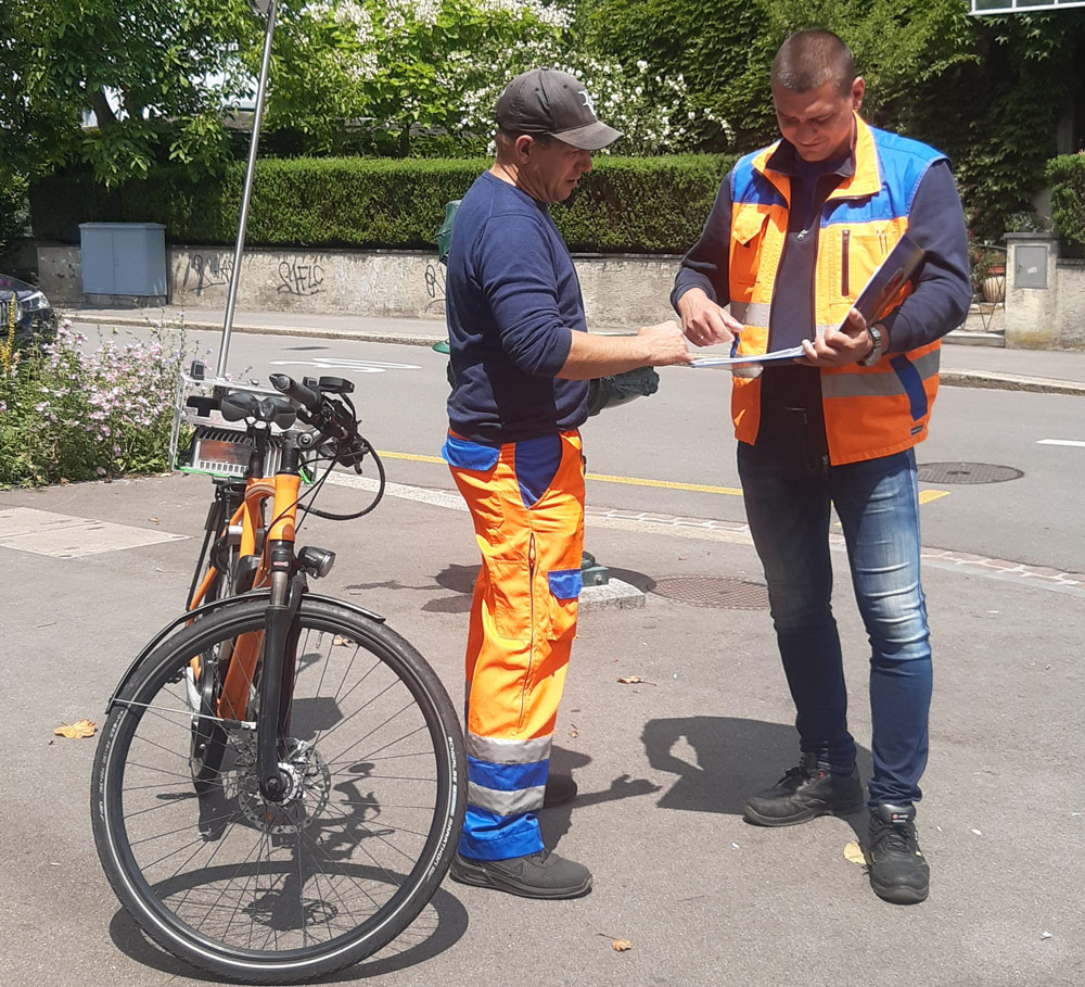 Vélo équipé d'un système de vision Cortexia