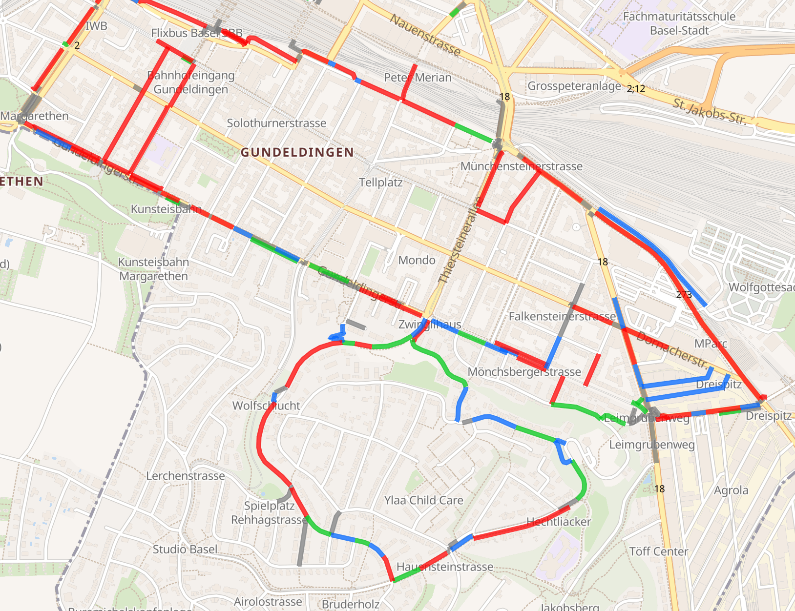 Rue sale détectée — CCI 1,0